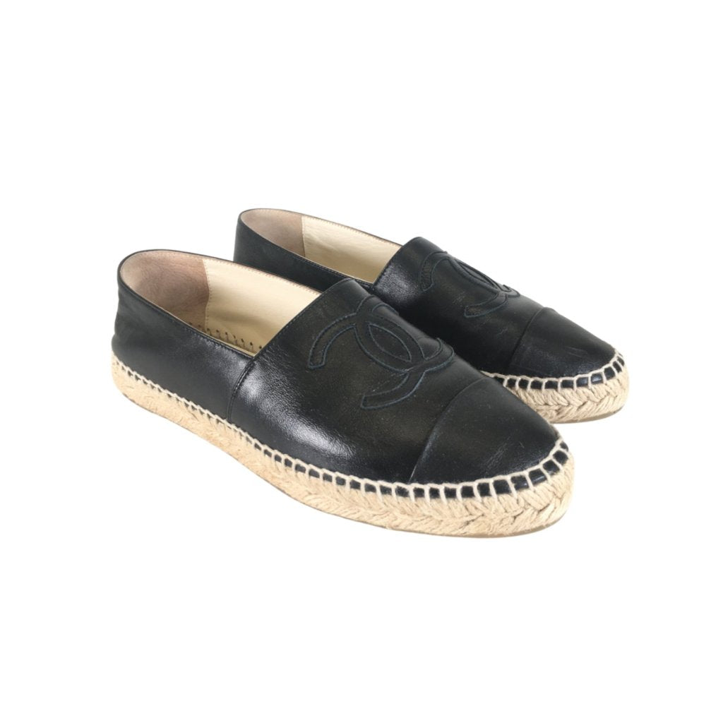 Chanel Leather Espadrilles