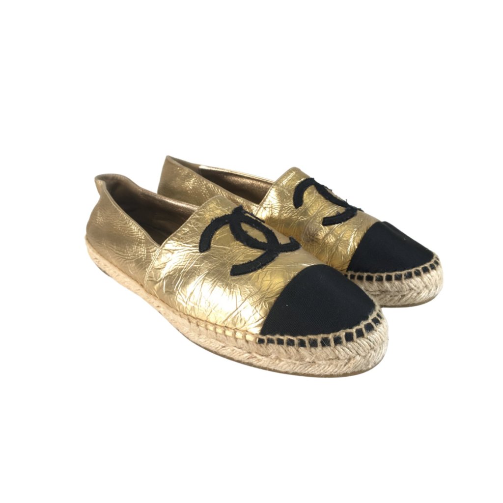 Chanel Leather Espadrilles