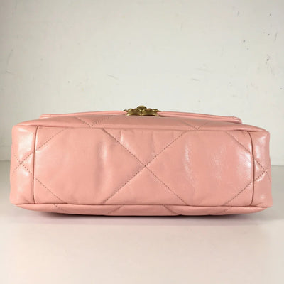 Chanel 19 Flap Small Pink Lambskin AG/R/SHW