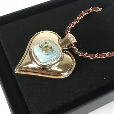 Chanel Vintage Heart Necklace