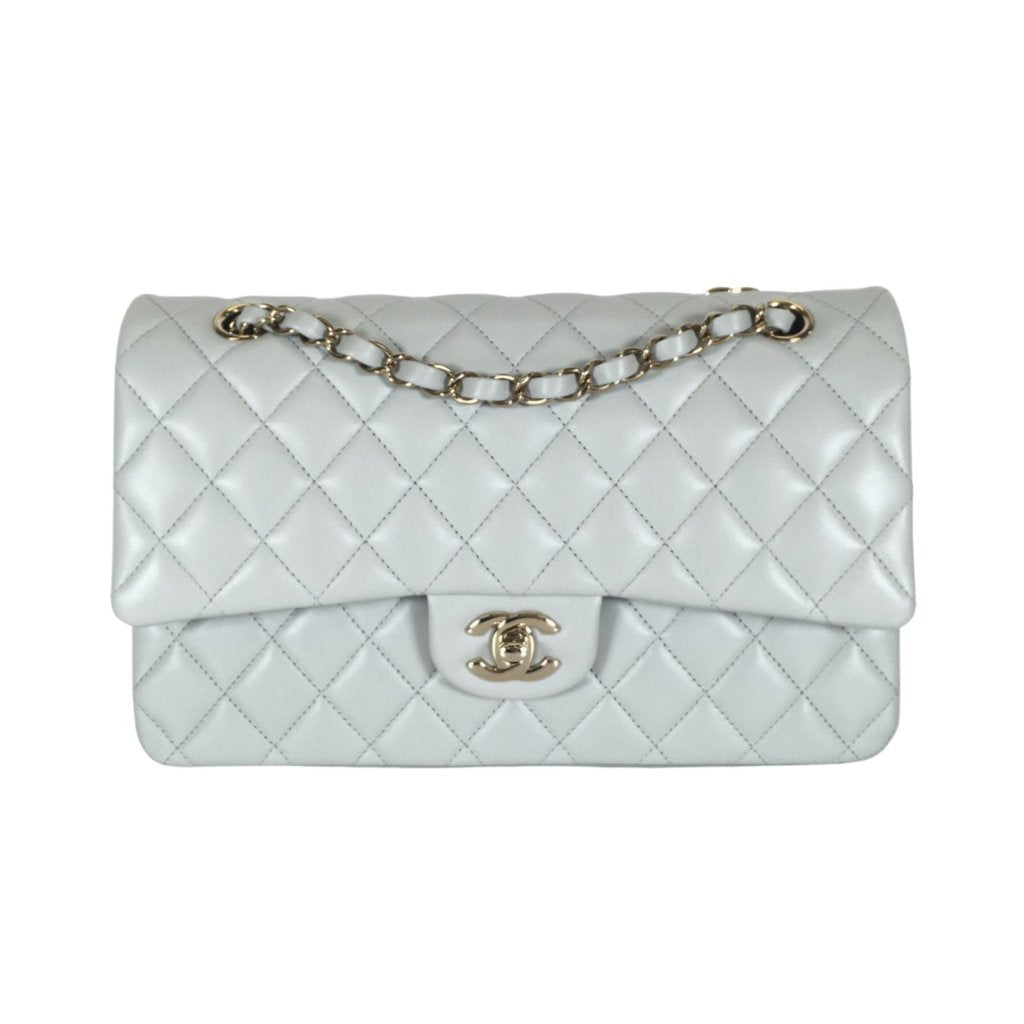 Chanel Classic Flap Medium Grey Lambskin