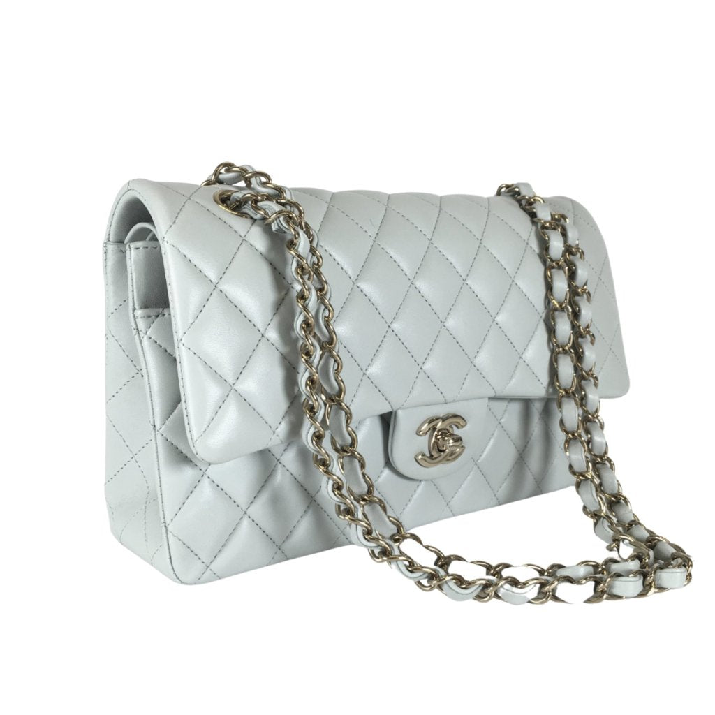 Chanel Classic Flap Medium Grey Lambskin