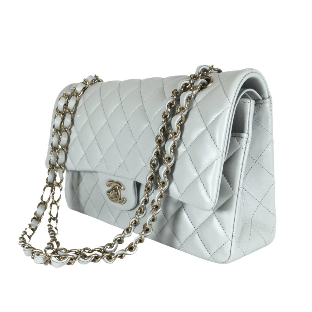 Chanel Classic Flap Medium Grey Lambskin