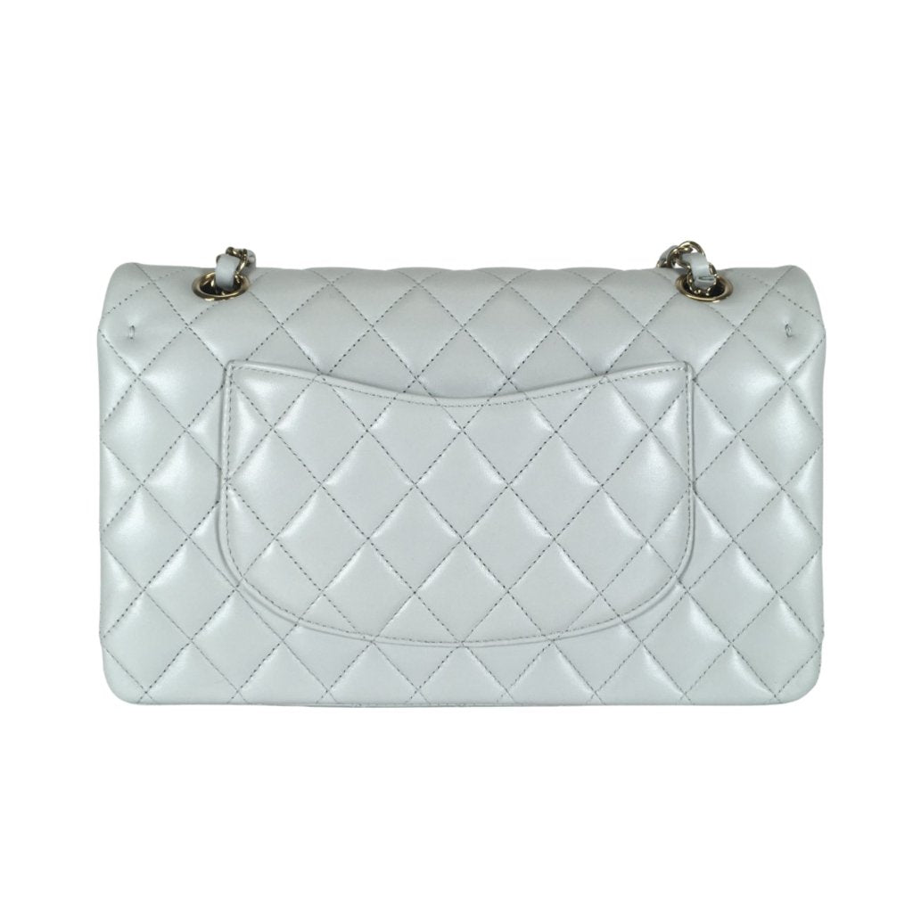 Chanel Classic Flap Medium Grey Lambskin