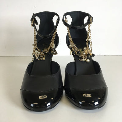 Chanel Ankle Chain Strap Heels Size 40