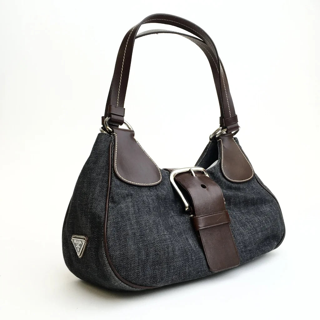 Prada Denim Moon Bag L-64JWH3