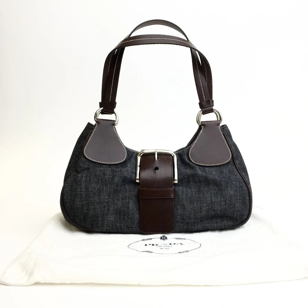 Prada Denim Moon Bag L-64JWH3