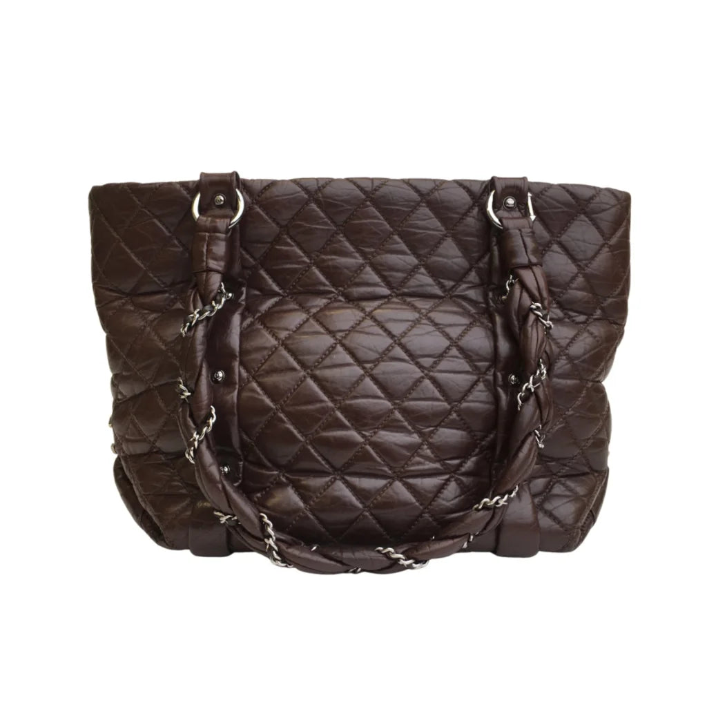 Chanel Lady Braid Tote Brown Lambskin SHW