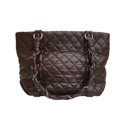 Chanel Lady Braid Tote Brown Lambskin SHW