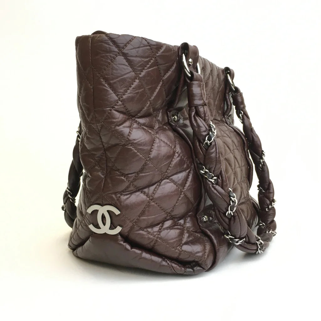 Chanel Lady Braid Tote Brown Lambskin SHW