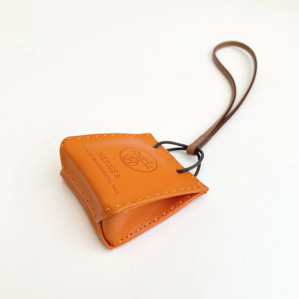 Hermes Orange Bag Charm