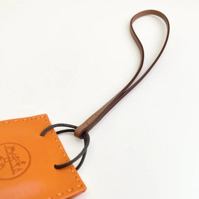 Hermes Orange Bag Charm