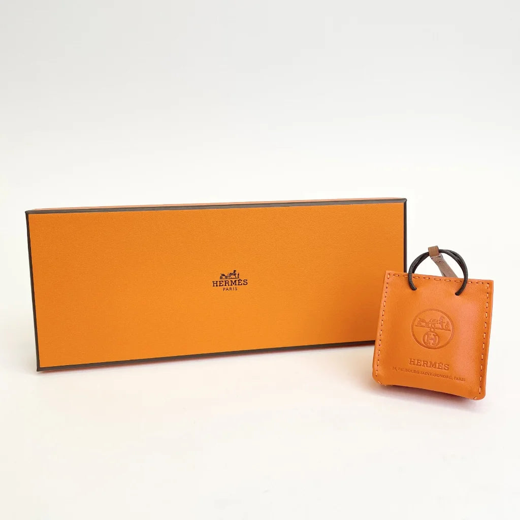 Hermes Orange Bag Charm