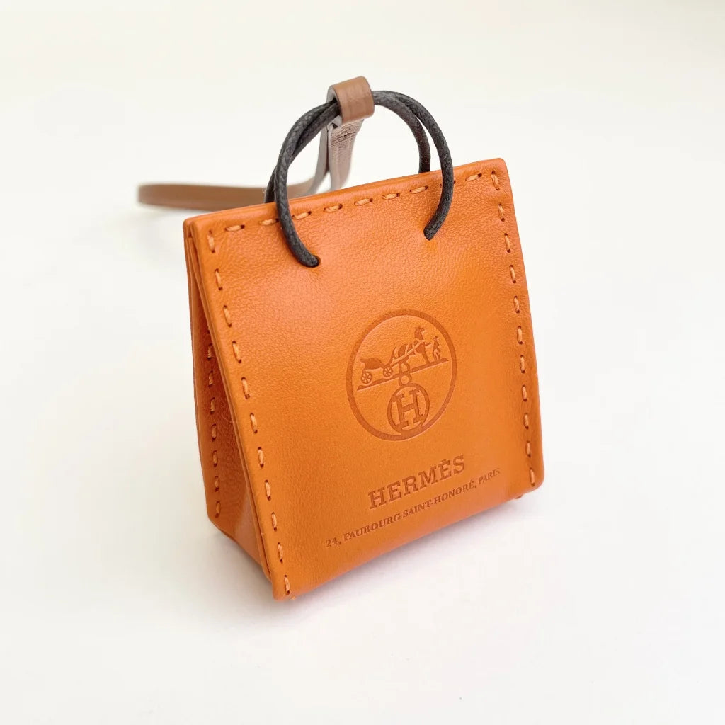 Hermes Orange Bag Charm