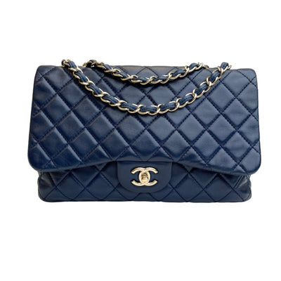 Chanel Classic Single Flap Blue Lambskin