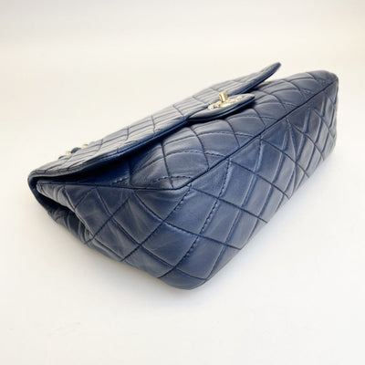 Chanel Classic Single Flap Blue Lambskin