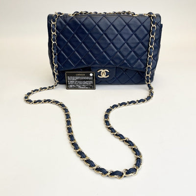 Chanel Classic Single Flap Blue Lambskin