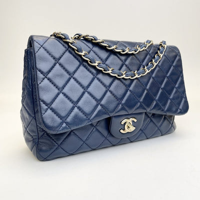 Chanel Classic Single Flap Blue Lambskin