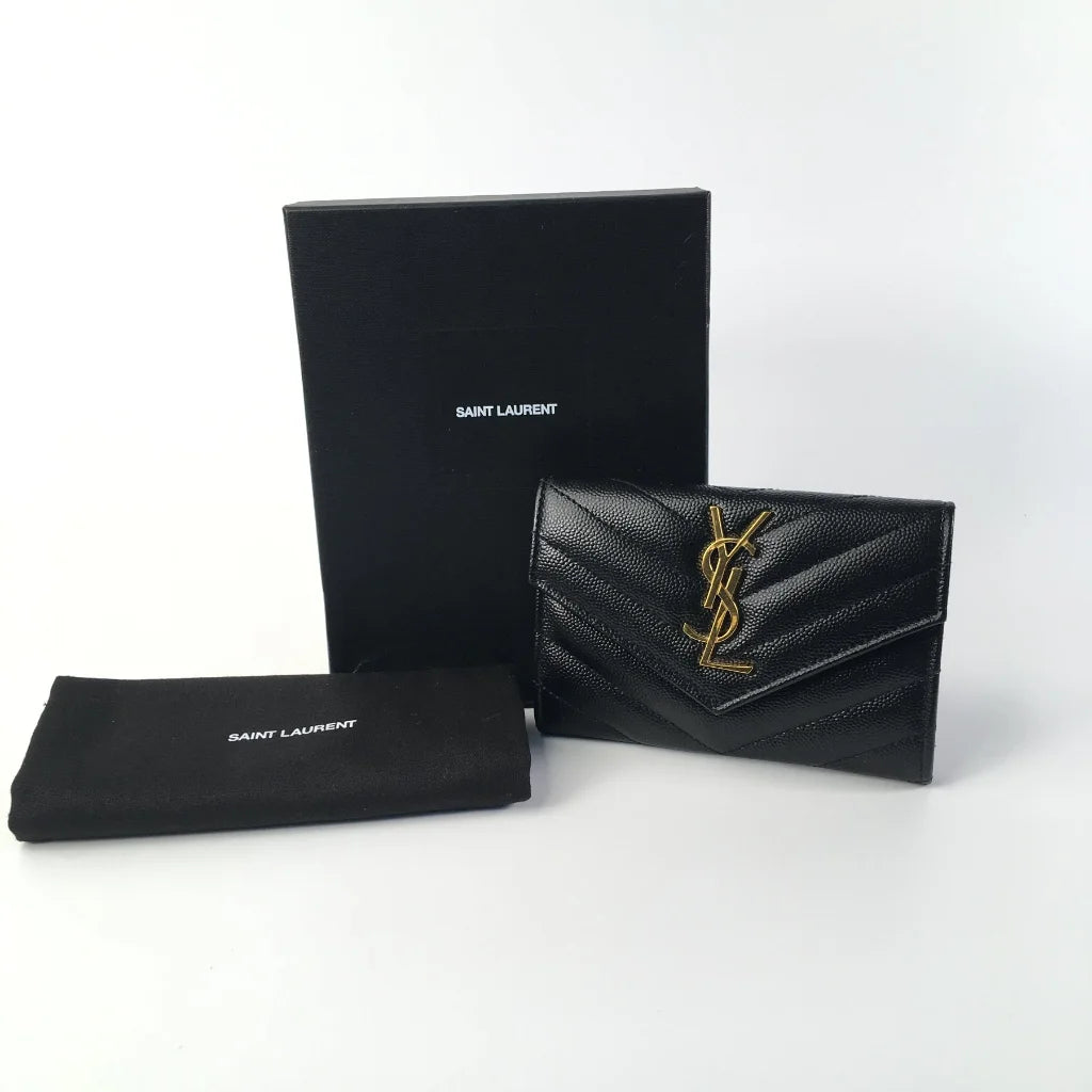 Saint Laurent (YSL) Cassandre Envelope Small Wallet