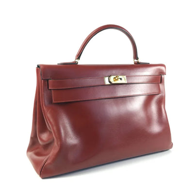 Hermes Kelly 40 Rouge H Box Calf