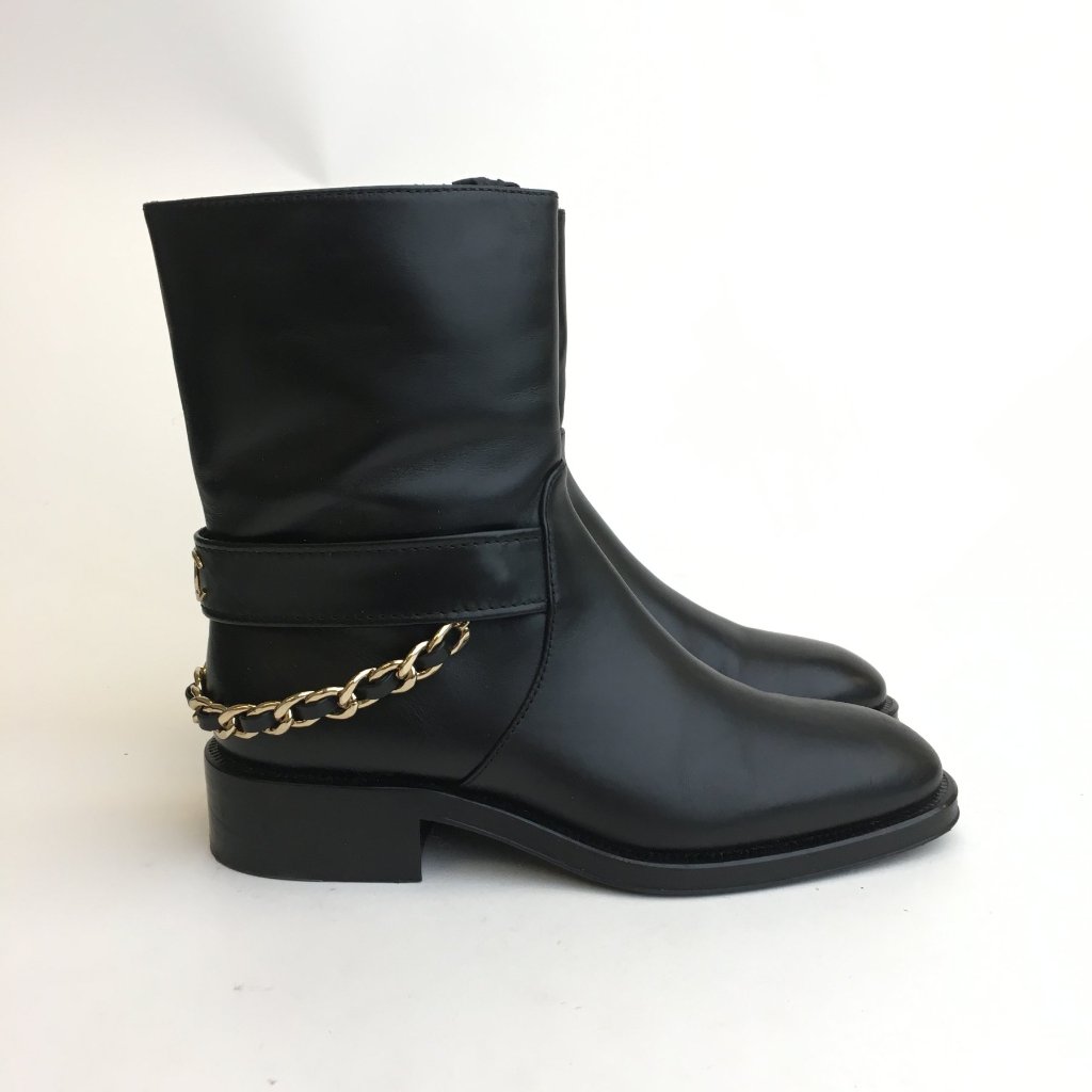 Chanel Ankle Boots Size 36.5