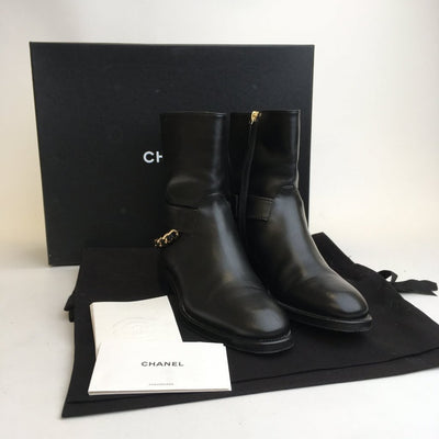 Chanel Ankle Boots Size 36.5