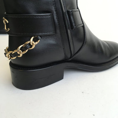 Chanel Ankle Boots Size 36.5