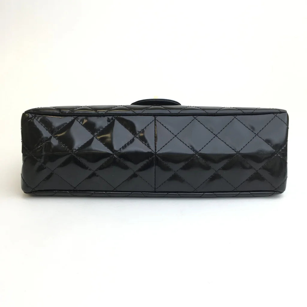 Chanel Reissue 227 Black Patent AGHW