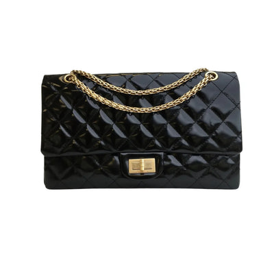 Chanel Reissue 227 Black Patent AGHW