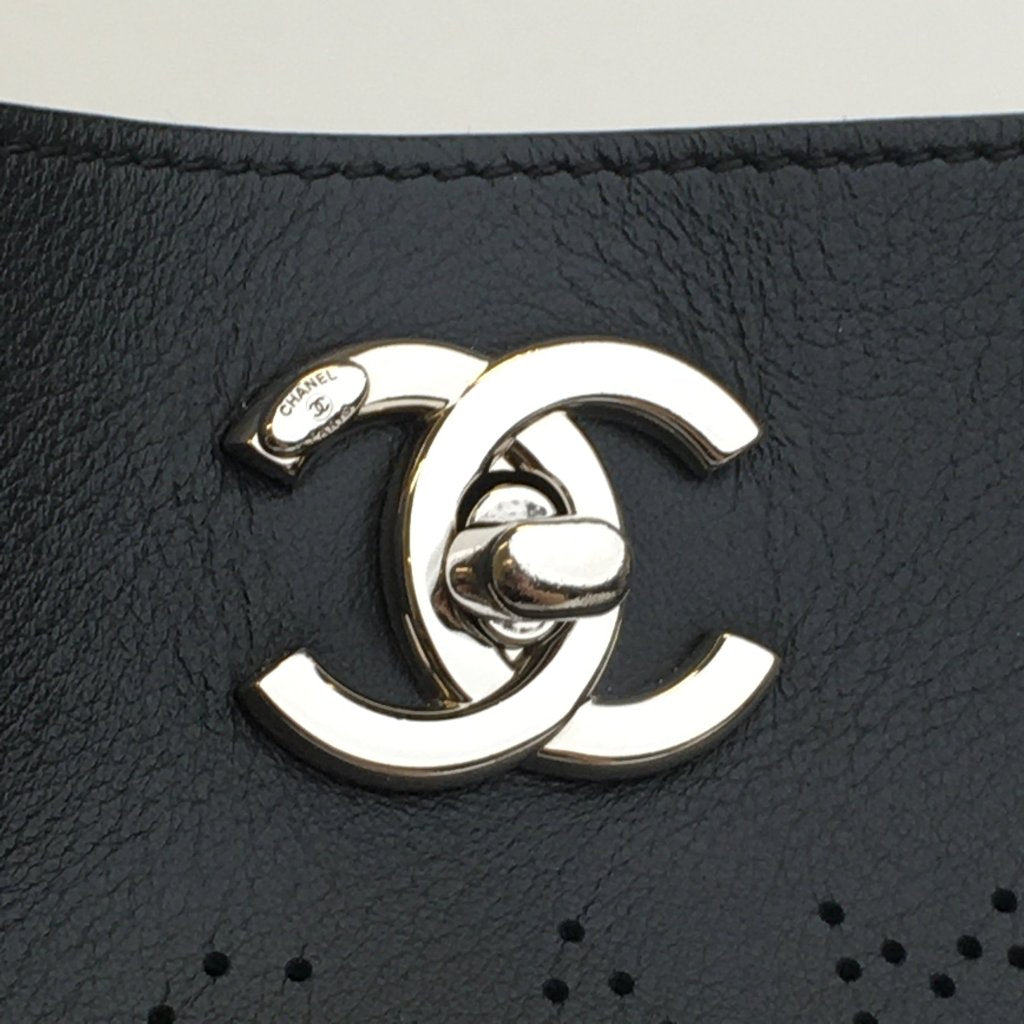 Chanel Eyelet Shopping Tote