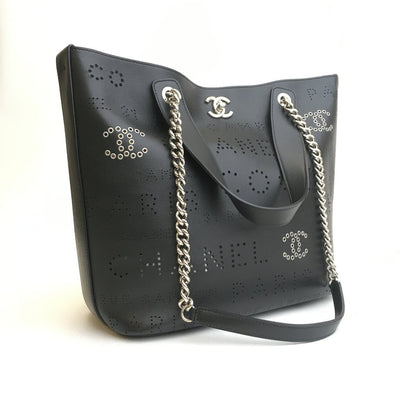 Chanel Eyelet Shopping Tote