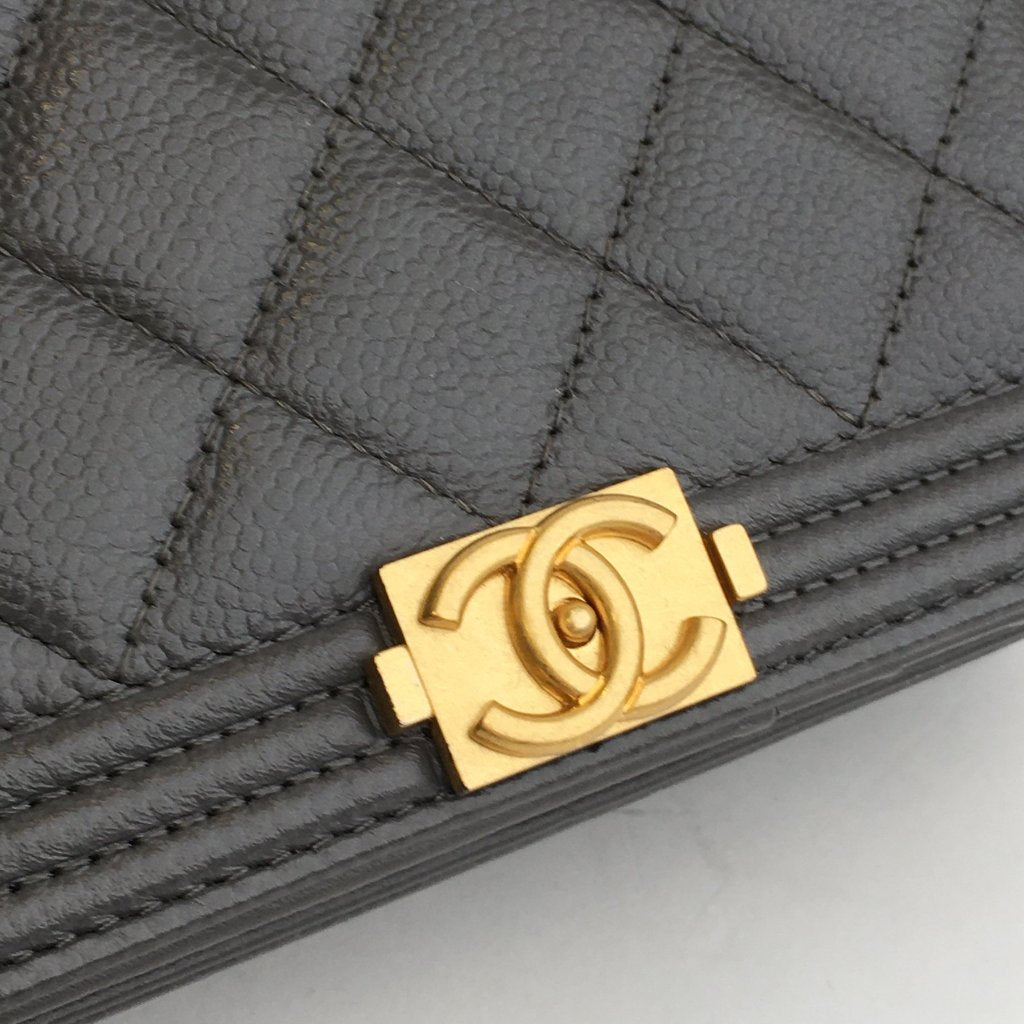 Chanel Boy Square Wallet on Chain