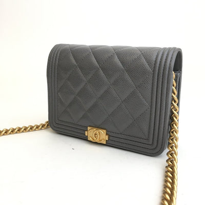 Chanel Boy Square Wallet on Chain