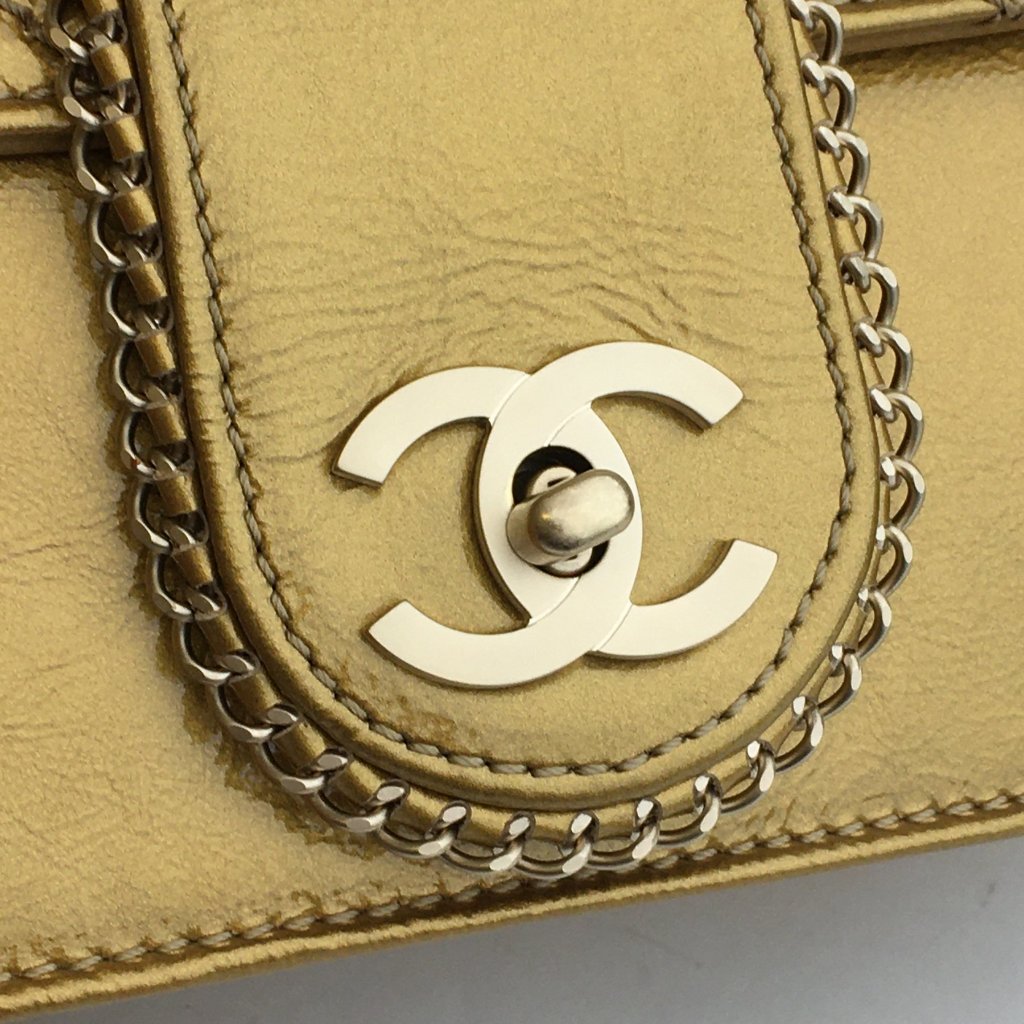 Chanel Madison Flap Bag Gold Patent GHW