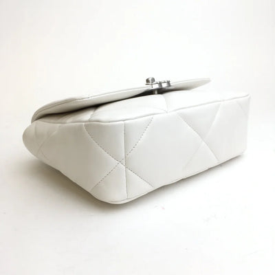 Chanel 19 Flap Small White Lambskin