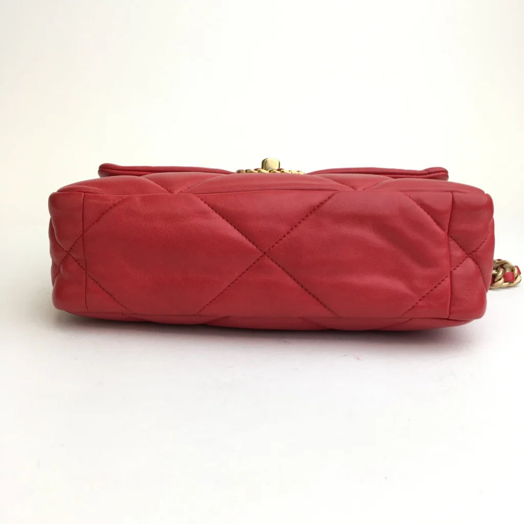 Chanel 19 Flap Small Red Lambskin