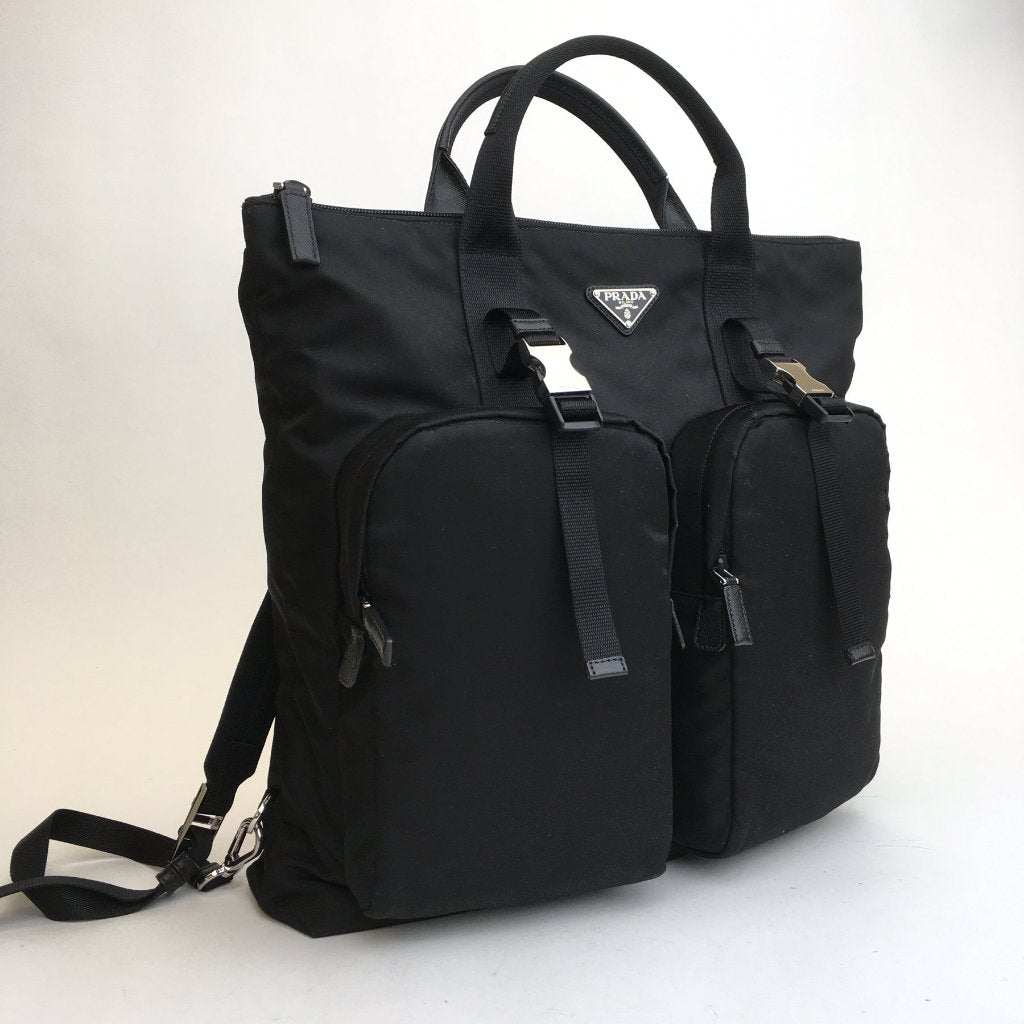 Prada Double Pocket Tote