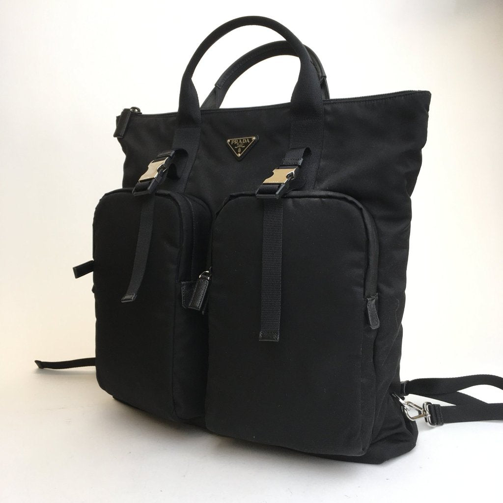 Prada Double Pocket Tote