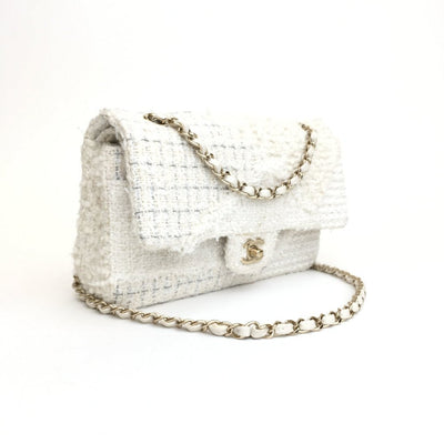 Chanel Classic Flap Medium White Tweed