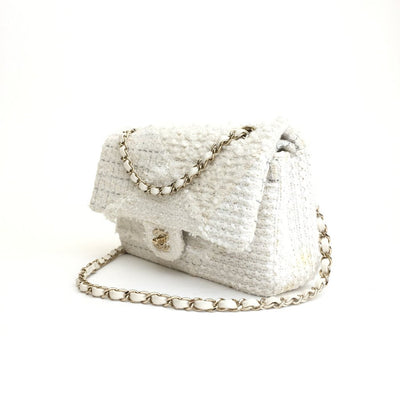 Chanel Classic Flap Medium White Tweed