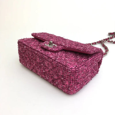 Chanel Mini Rectangle Pink Tweed SHW