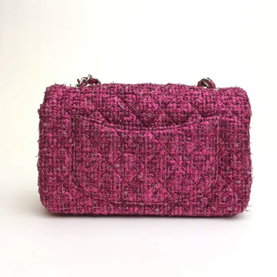 Chanel Mini Rectangle Pink Tweed SHW