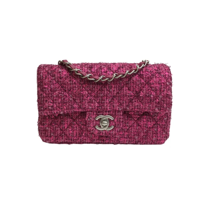 Chanel Mini Rectangle Pink Tweed SHW