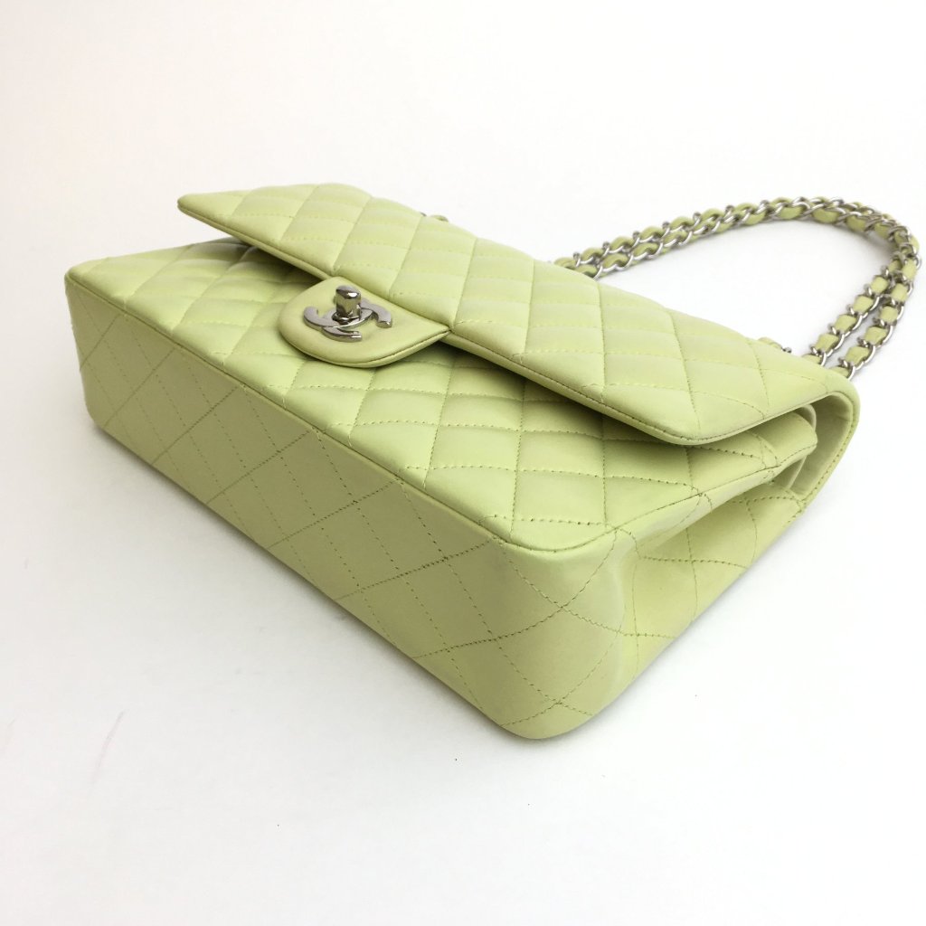 Chanel Classic Flap Medium Green Lambskin SHW