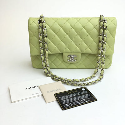 Chanel Classic Flap Medium Green Lambskin SHW