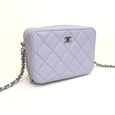 Chanel Camera Case 21K Purple Caviar SHW