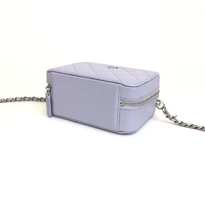 Chanel Camera Case 21K Purple Caviar SHW