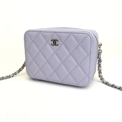 Chanel Camera Case 21K Purple Caviar SHW