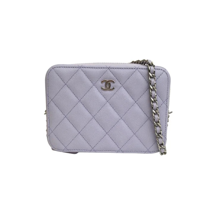 Chanel Camera Case 21K Purple Caviar SHW