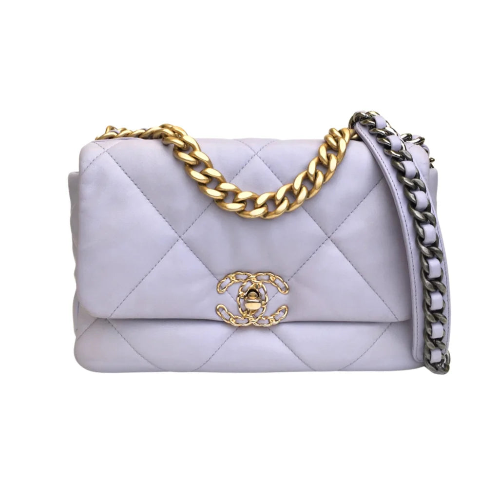 Chanel 19 Flap Small Purple Lambskin